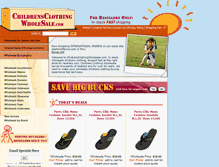 Tablet Screenshot of childrensclothingwholesale.com